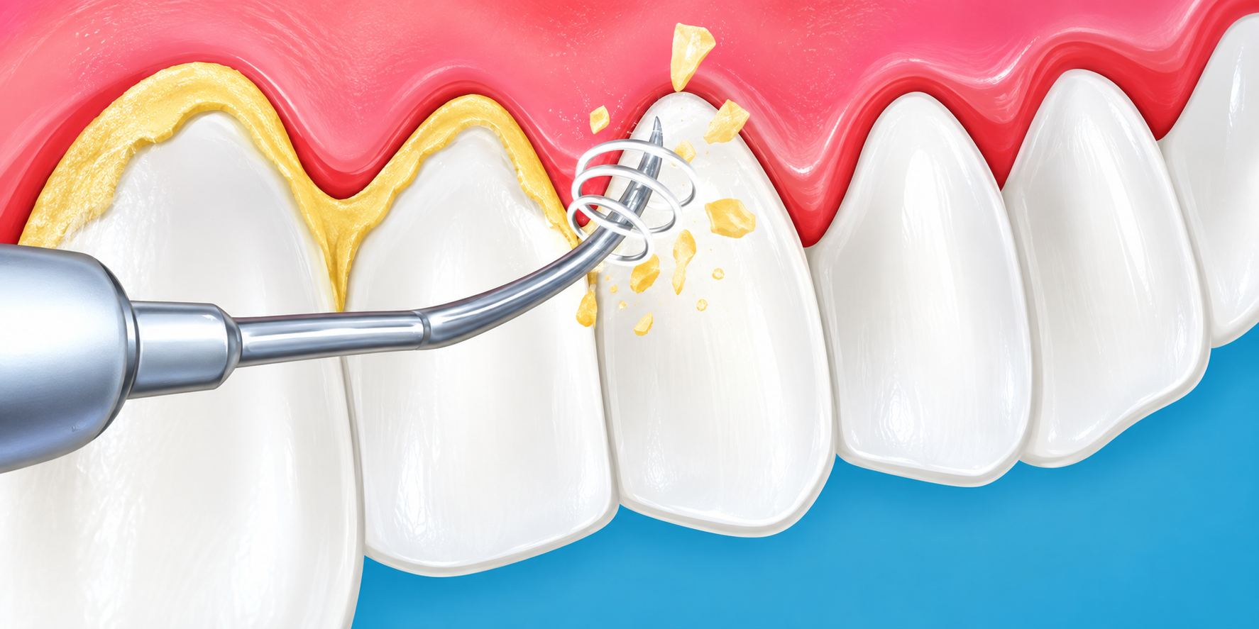 Limpieza dental profesional con ultrasonido